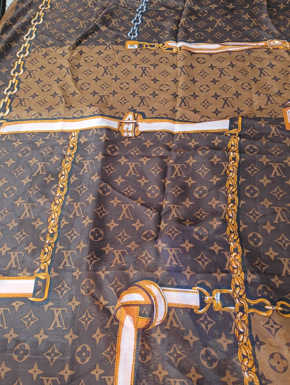 Louis Vuitton Brown Scarf